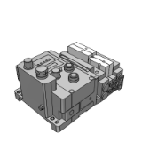 SS5V1-EX600 - タイロッドベース: 一体型（入出力対応）シリアル伝送システム