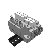 SS5V1-P_16 - 카세트 베이스: 플랫 케이블 커넥터 대응
