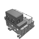 【收敛品】: VV5Q51-S - 底板配管型插入式单元: EX123/124一体型(输出用)串行传送系统: 导线引出式组件:本产品已停止生产