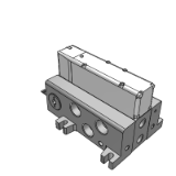 【收敛品】:  VV5Q51-T1 - 底板配管型插入式单元: 单独接线端子台:本产品已停止生产