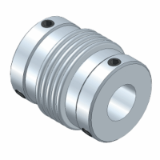 WK2-E - Miniature Metal Bellow Coupling with clamping screw - stainless steel version