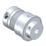 SWK/NB - Safety Coupling with clamping hub - metal bellow version