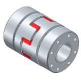 WKE/SL - Elastomer Coupling with conical clamping ring - aluminum version