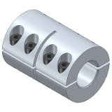 WSR470-RF - Split Shaft Coupling - without keyway - stainless steel version