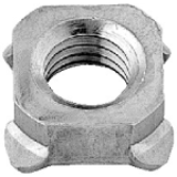 N0000450 - Iron Square Weld Nut (without P)