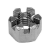 N0000C04 - Iron Hexagon Slotted and Castle Nut (Type-1) (High form) (Fine Thread)