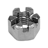 N0000C10 - Iron Hexagon Slotted and Castle Nut (Type-1) (Low form)