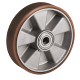 TR powerhigh polyurethane wheels with aluminium centre