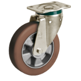 "TR-POWERHIGH" polyurethane wheels, aluminum center with "PT" type support