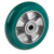 62 ER SC - "TR ROLL" polyurethane wheels with ergonomic round profile, aluminium centre without bearing