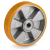 65ALCC - "TR" polyurethane wheels, aluminium centre, ball bearing bore