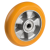 65ERSC - Thick "TR" polyurethane wheels with ergonomic round profile and aluminium center