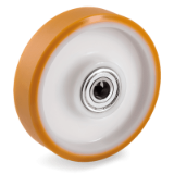 TR polyurethane wheels, polyamide 6 centre
