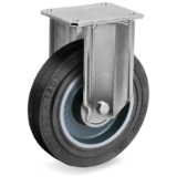 SF/EP - "SIGMA ELASTIC" rubber wheels, cast iron centre, fixed bracket type "EP"
