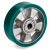 62BSCC - TR polyurethane wheels, aluminium centre