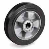 72ALCC - "SIGMA ELASTIC" rubber wheels, aluminium centre