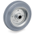 23PSDCB - Non-marking standard rubber wheels, pressed steel discs, plain bore