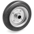 53PSDCB - Standard rubber wheels, pressed steel discs, plain bore