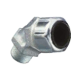 Steel Liquidtight Strain Relief Connectors - 45° Angle - Flexible Cord and Cable Fittings