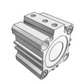 CR-ADQ2B - Compact Cylinder (Relief Port Type) / Built-in Magnet / Double Acting : Single Rod