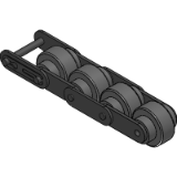 Center roller chain