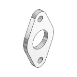 MF-12 - Flange in  zinc-plated steel for Ø8÷25 mm (MF8)
