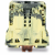 285-151 - Morsetto passante per 2 conduttori, 50 mm², slot per marcatura laterali, solo per guida DIN 35 x 15, POWER CAGE CLAMP