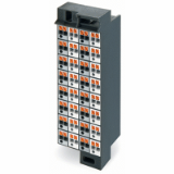 726-770 - Matrix patchboard, 32-pole, plain, Colors of modules: gray/white, for 19" racks
