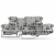 2002-2901 - Double-deck terminal block, 4-conductor through terminal block, for DIN-rail 35 x 15 and 35 x 7.5, 2.5 mm², Push-in CAGE CLAMP®