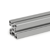 GN 10i Aluminum Profiles, i-Modular System, with Open Slots on All Sides, Profile Type Heavy