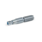 GN 23b Steel Automatic Connectors, for Aluminum Profiles (b-Modular System), End Face Connection
