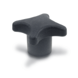 DIN 6335 - Star Knobs, Duroplast (PF) Type K With Tapped Insert Inch