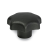DIN 6336 - Star knobs with Tapped Insert, Duroplast Inch