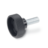 GN 421 - Hollow knurled knobs Inch