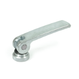 GN 927.3 - Stainless Steel-Clamping levers with eccentrical cam with internal thread, Type A, Plastic contact plate with setting nut, Inch