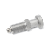 GN 617 - Indexing Plungers, Non Lock-Out Type, Plungers with Threaded Spindle, Without Lock Nut Stainless SteelInch