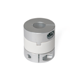 GN 2242 - Oldham Couplings, Aluminum, with Clamping Hub, with Inch-Inch Bores, Bore code B, without keyway