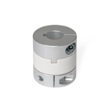 GN 2242 - Oldham Couplings, Aluminum, with Clamping Hub, with Inch-Inch Bores, Bore code K, with keyway
