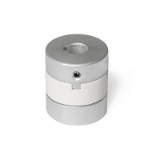 GN 2243 - Oldham Couplings, Aluminum, Hub with Set Screw, with Metric-Inch Bores, Bore code K, with keyway