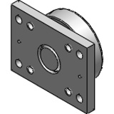 KR-SC - axial bearings adjustable by shims with flange plates