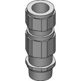 WEID_E1XF-NPT - ATEX Ex d cable glands for wire braided/ steel tape armoured cable, metric