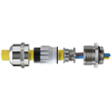 NMSKV EMV-Z - SPRINT EMV cable glands with earthing cones DIN 89345, NMSKV EMV-Z, brass nickel-plated, NPT, EN 62444