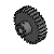 PAS87 - Precision Spur Gears - 1.5 Module 10mm Bore 12mm Face Pin Hub Style - 20° Pressure Angle