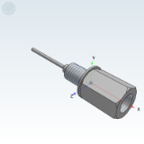 NHR24/NHR03 - Point nozzle; Long external thread; Short external thread; Spray shape · single point shape
