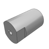 RAC01_06 - 圆形支柱·一端内螺纹·带扳手槽型