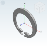 TAS21 - Shaft ring/Reverse retaining ring for C-type shaft