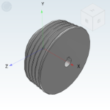 DXE05_08 - V-ribbed pulley/PL-Groove